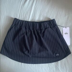 ALO Yoga Pinstripe Daylight Mini Skirt